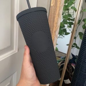Black Matte Studded Starbucks Tumbler! BRAND NEW